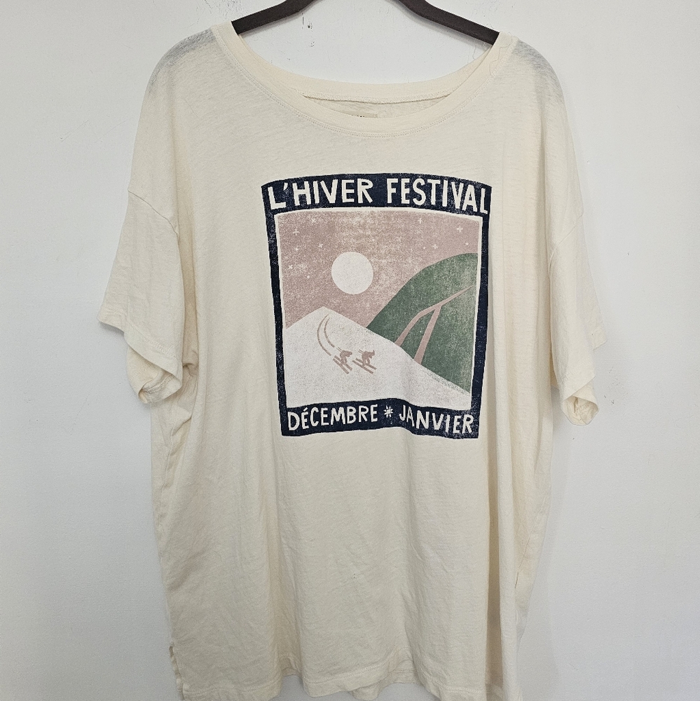 Madewell Off-White Crewneck Tee